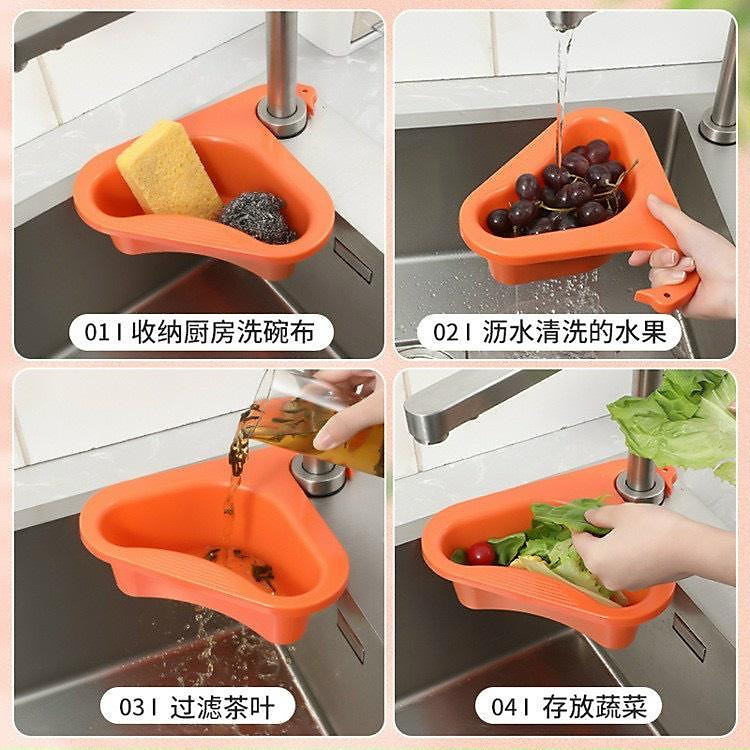 KHAY LỌC RÁC GẮN BỒN RỬA BÁT, BỒN RỬA CHÉN ĐA NĂNG NHIỀU MÀU 88302